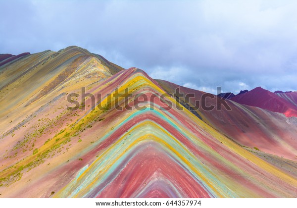 Vinicunca Montana De Siete Colores Rainbow Stock Photo (Edit Now) 644357974