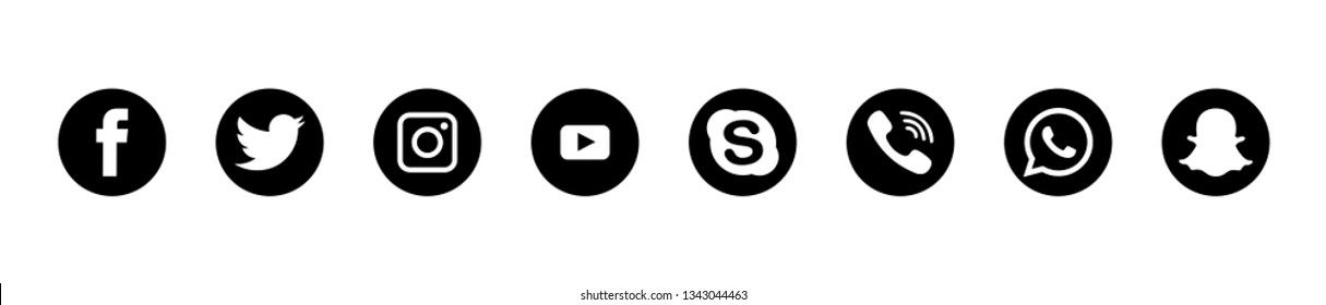 Facebook Icon Black Hd Stock Images Shutterstock