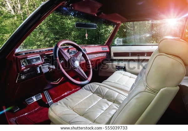Vintag antique car vehicle\
interior