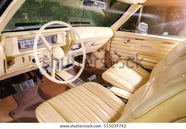 Vintag antique car vehicle\
interior