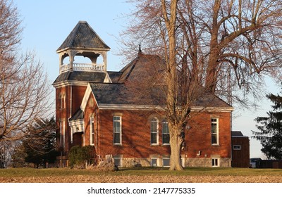 Vintage 1896 Brick School House Building