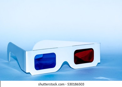 Vintage 3D Glasses Isolated