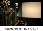 Vintage 8mm Film Projector with Blank Frame