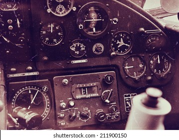 Vintage Aircraft Cockpit Detail