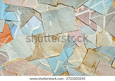vintage airmail envelope pattern, Old open airmail paper envelopes, vintage design pattern