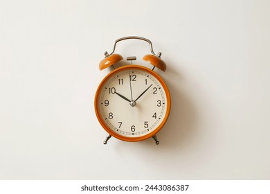 Vintage Alarm Clock on White - Powered by Shutterstock