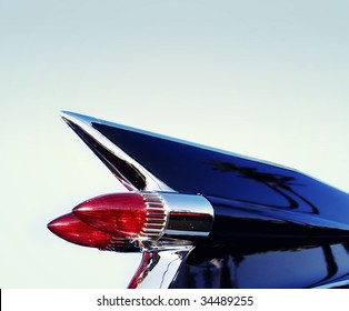 Vintage Americana Classic Retro 50's Chrome Car Tail Fin