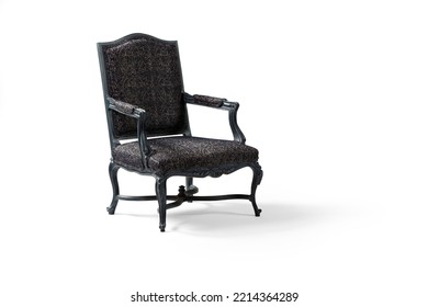 Vintage Armchair Isolated On White Background .