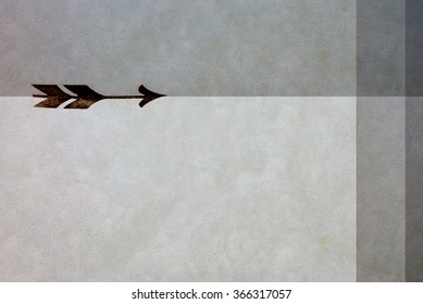 Vintage Arrow Printed On Antique Grey Stock Photo 366317057 | Shutterstock