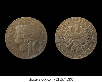 Vintage Austrian Schilling Coin From 1975.