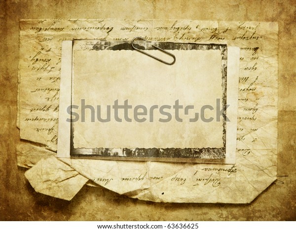 Vintage Background Old Paper Letters Photos Stock Photo (Edit Now) 63636625