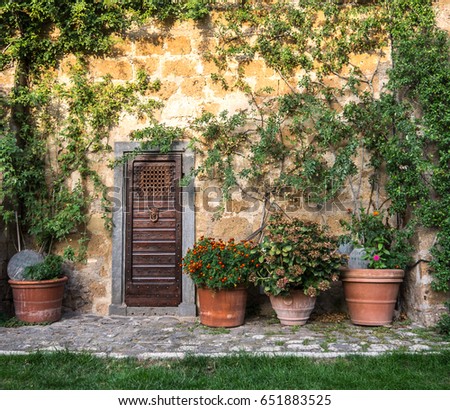 Italian style backyard