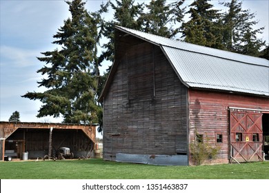 Vintage Barn And Barnyard