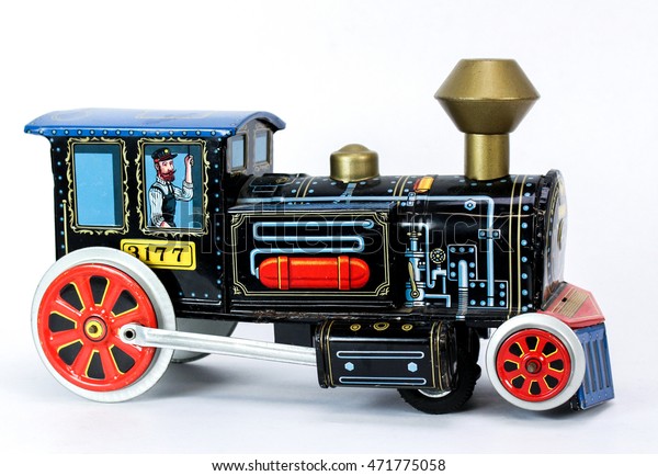 tin toy trains vintage