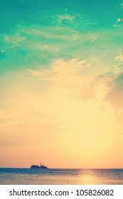 Vintage Beach And Sky