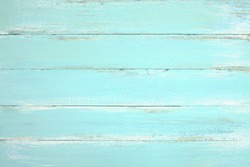 复古沙滩木背景-老风化木板画在蓝色。