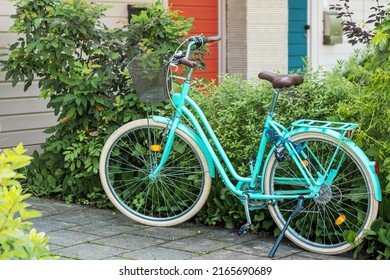 vintage bike with basket for sale