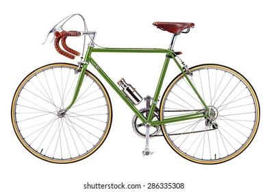 vintage green bicycle