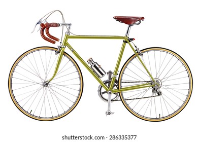 green retro bike