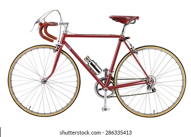 red vintage bike