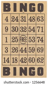 Vintage Bingo Card