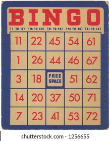 Vintage Bingo Card