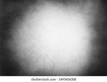 Vintage Black And White Noise Texture. Abstract Splattered Background For Vignette.