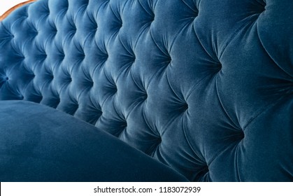 Vintage Blue Velvet Couch/sofa