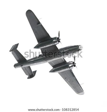 Vintage bomber aircraft from second world war.