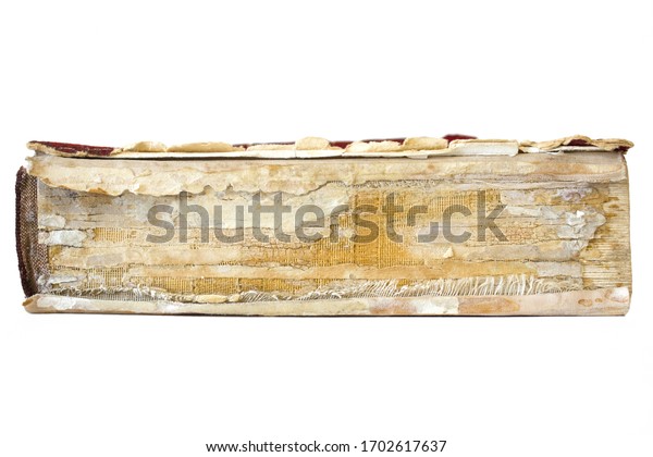 Vintage Book Spine Isolated On White Stock Photo 1702617637 Shutterstock