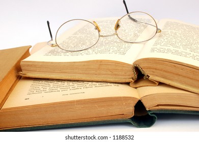 vintage books and glasses #3