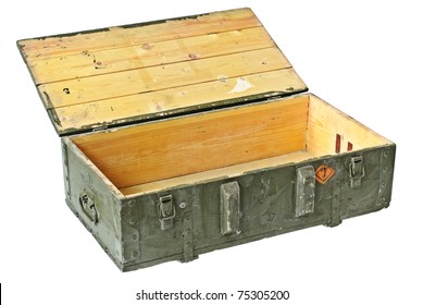 Vintage Box of ammunition opened. With Clipping Path