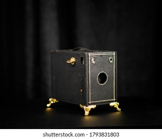 Vintage Box Camera with Claw Feet