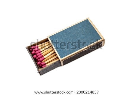vintage box matches with match sticks