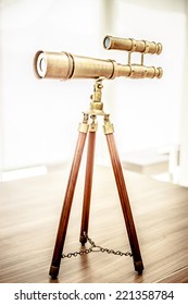 Vintage Brass Telescope