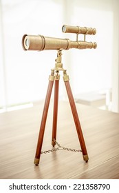 Vintage Brass Telescope