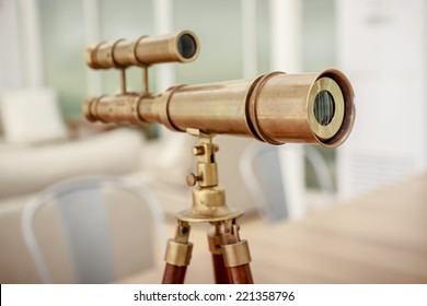 Vintage Brass Telescope