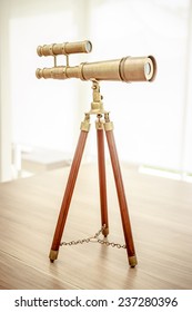 Vintage Brass Telescope