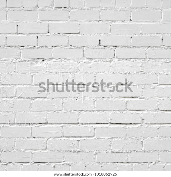 Vintage Brick Wall White Damaged Plaster Stock Photo Edit