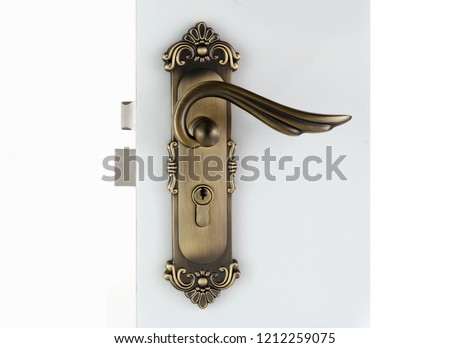 vintage bronze mortise door lock