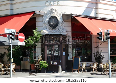 Vintage cafe in the downtown of Vienna