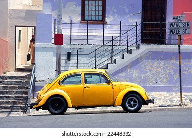 Vintage Car In Bo-kaap. Cape Town