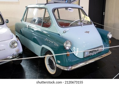 Vintage car Zündapp Janus 250 build 1958, Automuseum Melle in Lower Saxony, Germany, 02-06-2022