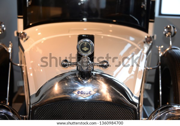 Vintage car, oldtimer in the
Automobile Museum in Malaga, Malaga province, Spain, 6th February
2019