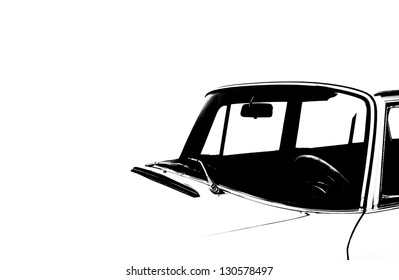 Vintage Car Silhouette