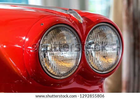 vintage cars closeup
