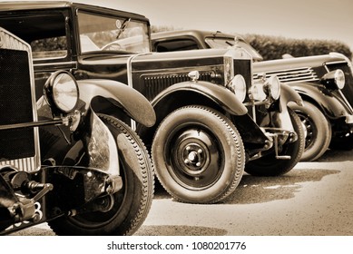 Vintage Cars, Sepia