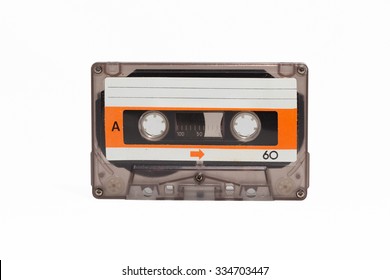 Vintage Cassette Tape Isolated White Background