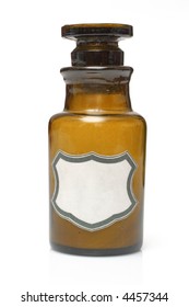 vintage chemical, medical laboratory bottle