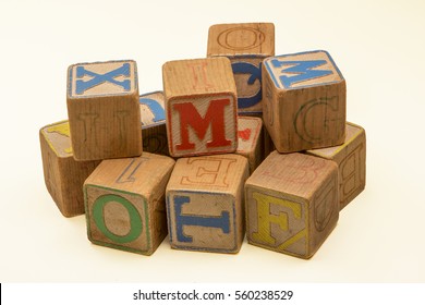 old toy blocks